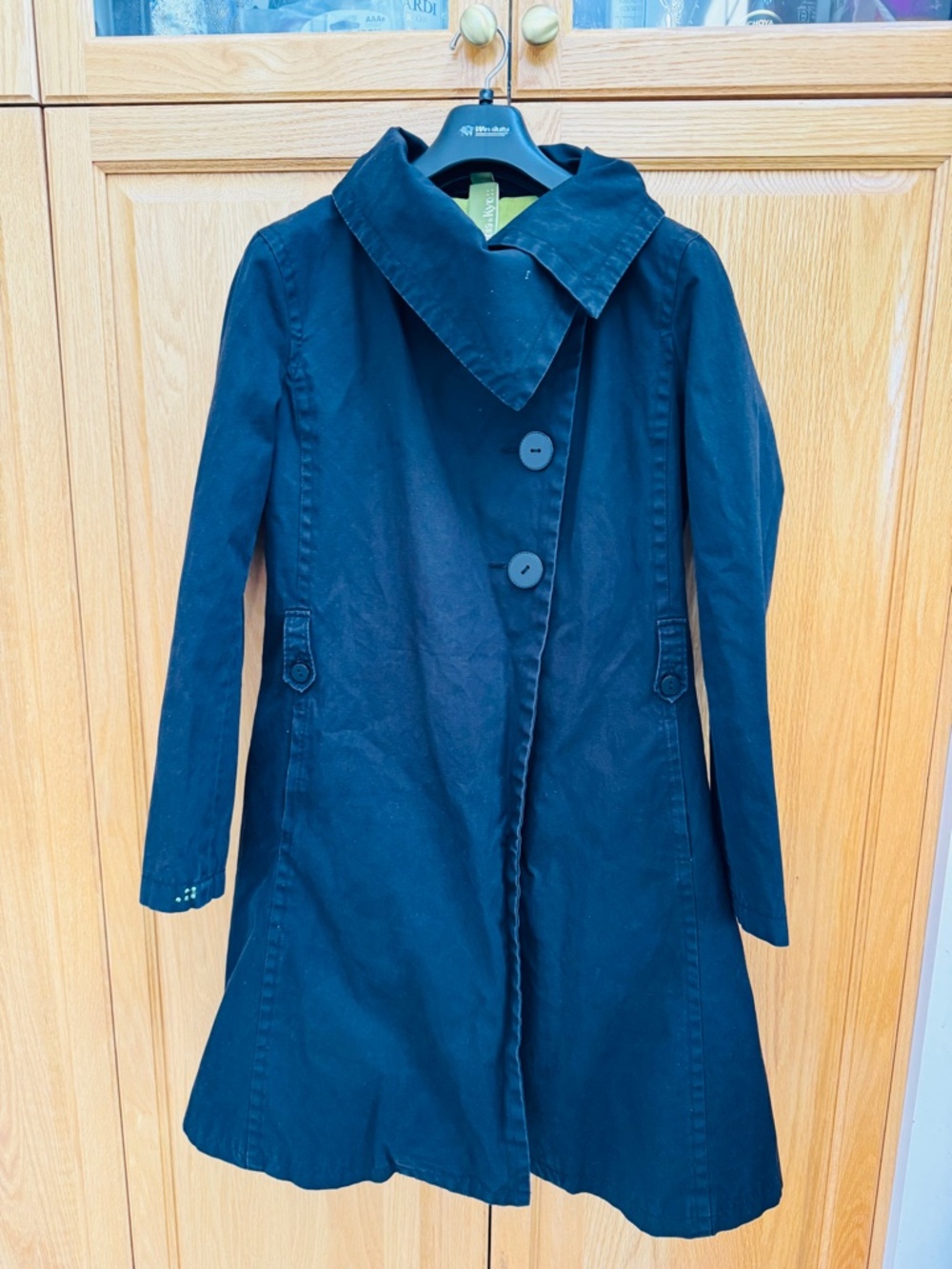 Soia & Kyo Trench Coat Black Size L - Pre owned